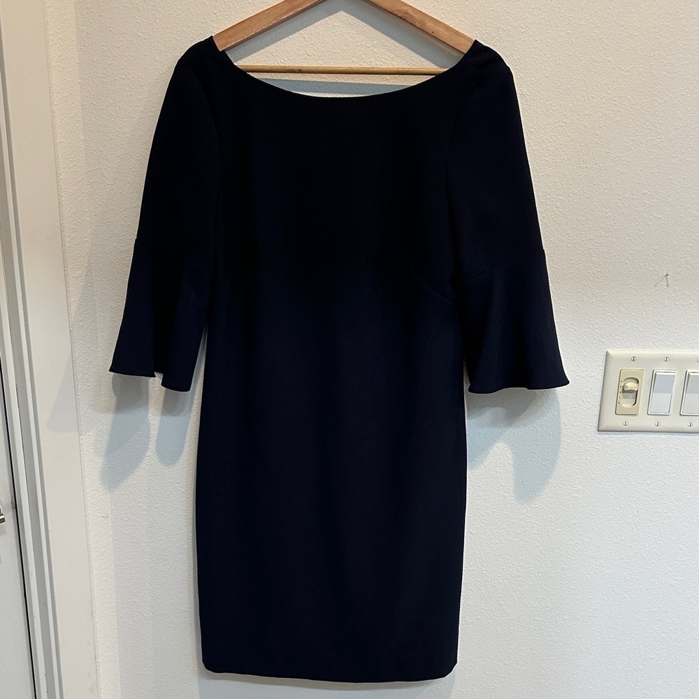 Vince Camuto Midnight Blue Long Sleeve Dress